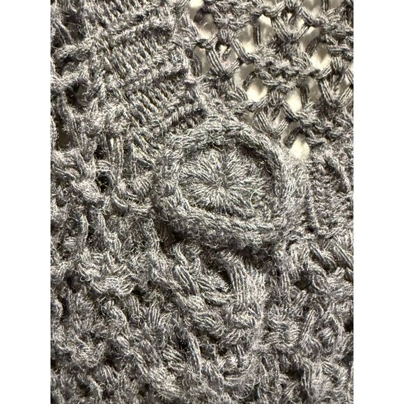 Women's Sweater Cardigan Dress BCBG Maxazria Size Medium Grey Fall EUC Y2K 2000s - Picture 7 of 9